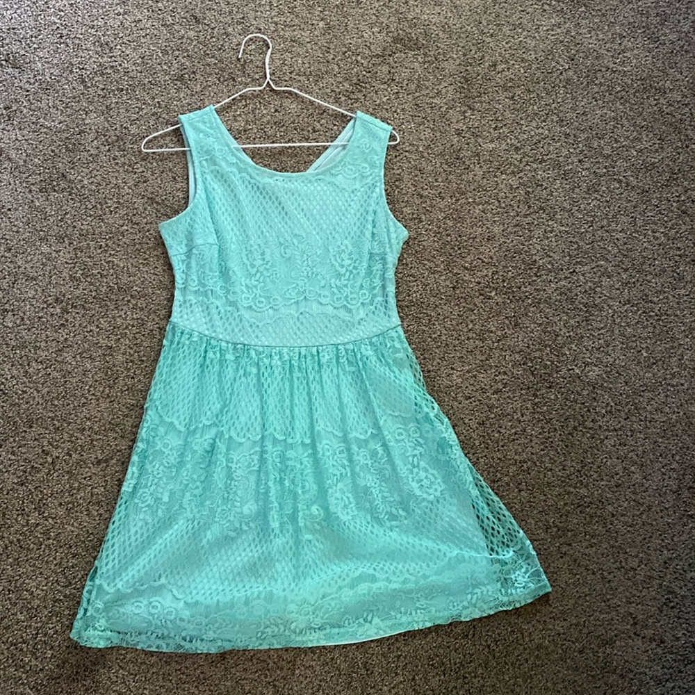 Blue Lace dress. Medium.